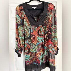 Fashion Bug Multicolor Paisley Blouse